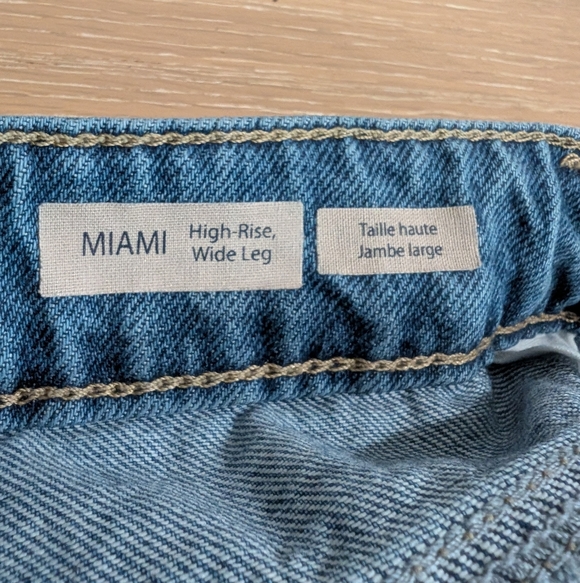 Mavi High Rise Wide Leg Miami 100 Organic Cotton Women's Jeans Size 29 - Picture 7 of 9